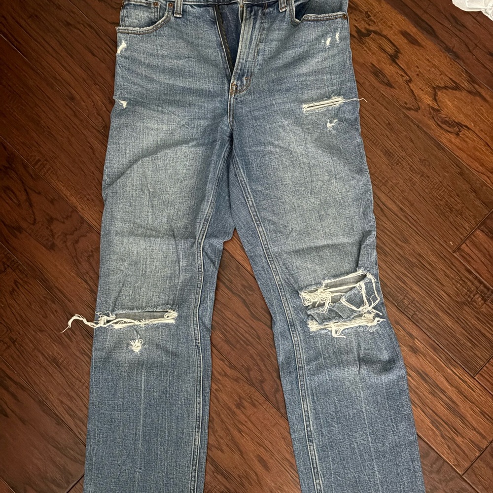 Abercrombie & Fitch Ankle Straight Jeans